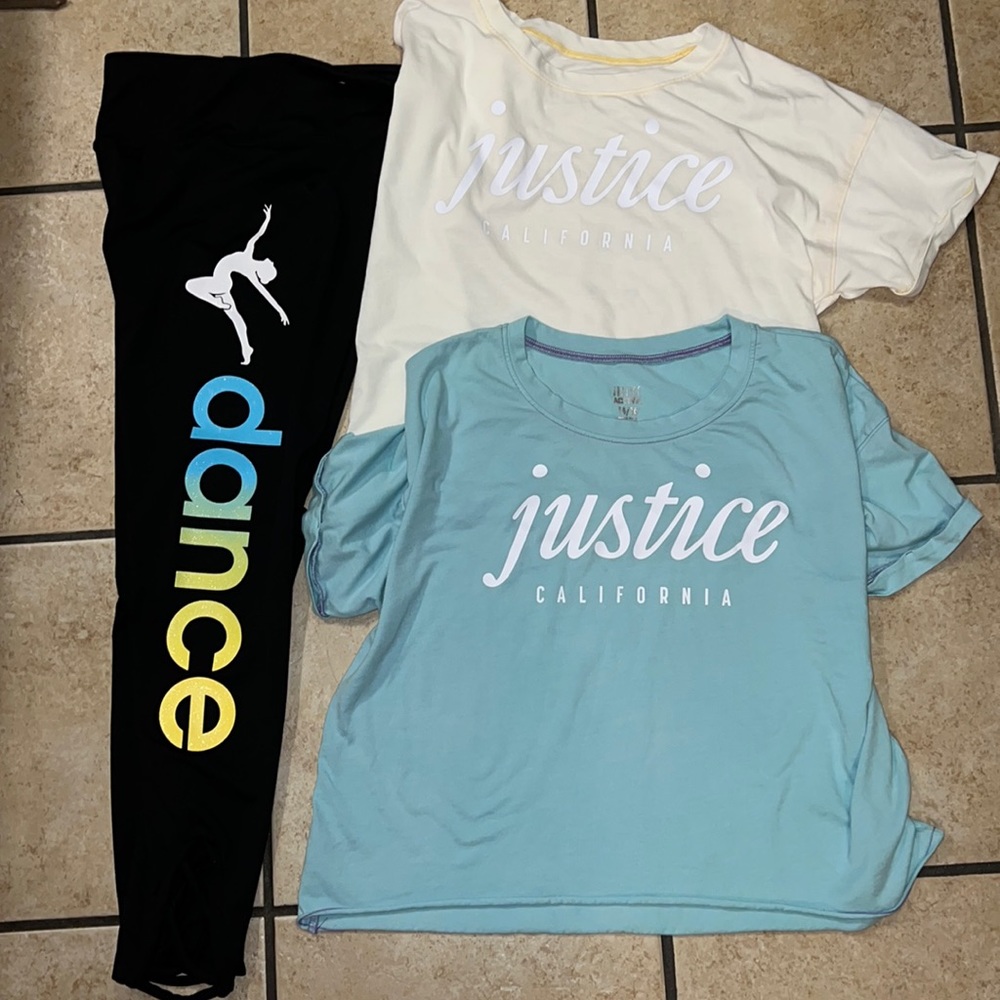 Justice outfit with 2 shirts